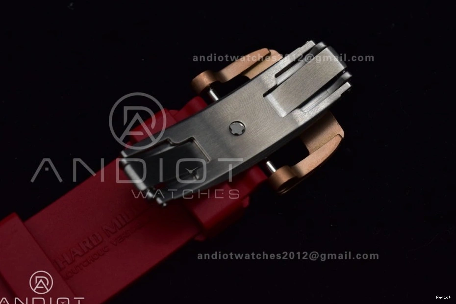 Best NTPT Rubber on Dial A7750 Chrono Edition Crystal V2 RM011 Strap Lotus KVF Red 1:1 1130